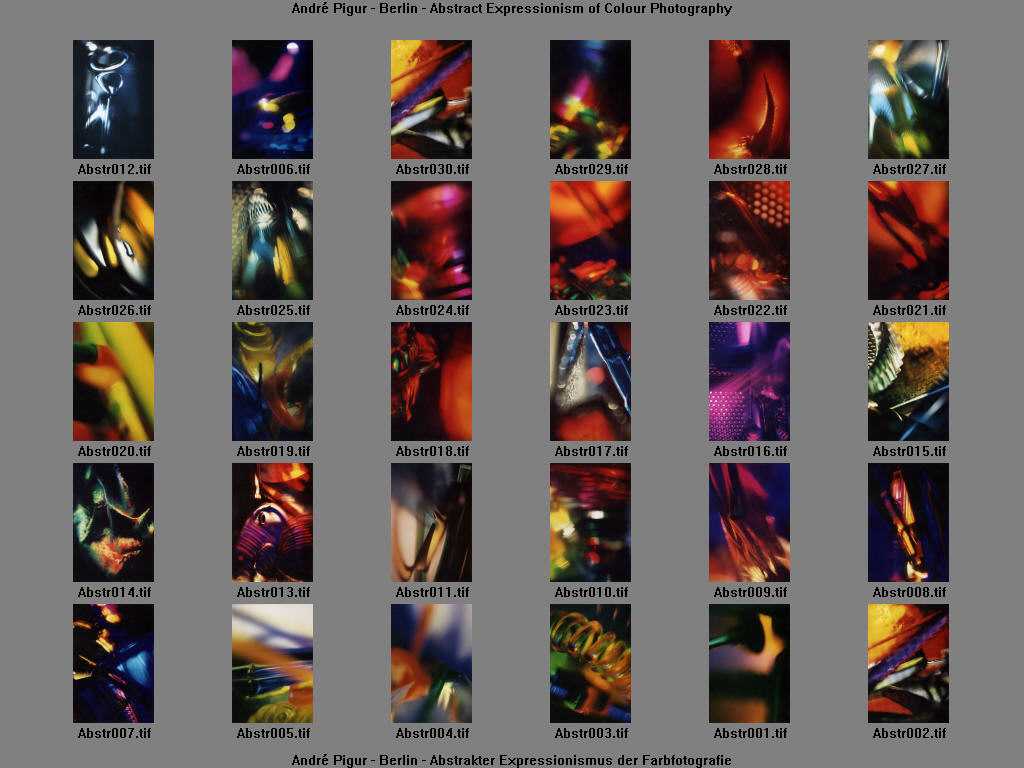 Andr&eacute; Pigur - Berlin - Abstrakter Expressionismus der Farbfotografie